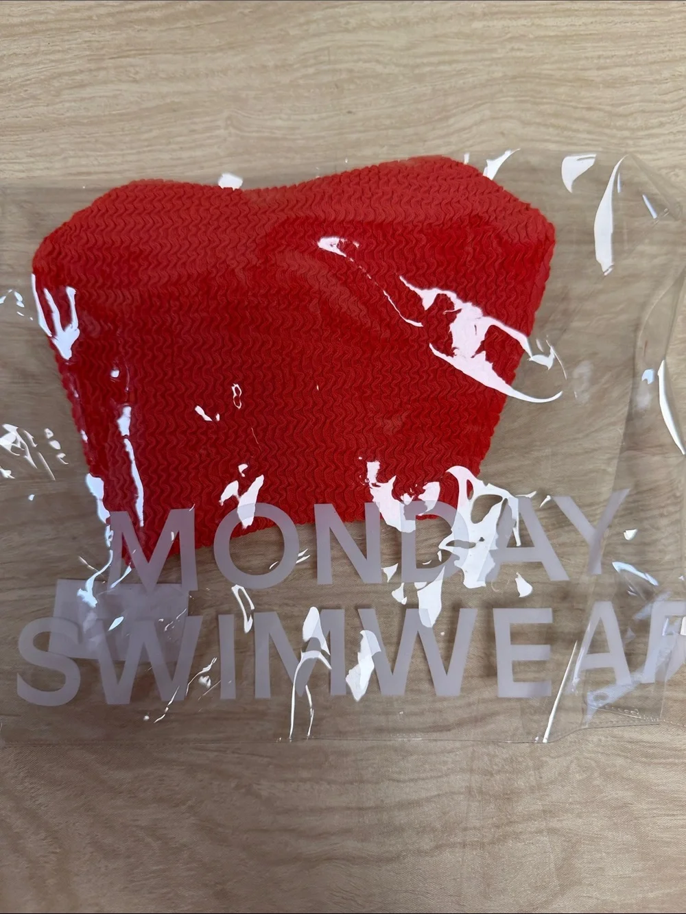 MONDAY SWIMWEAR BYRON BOTTOM CHILI PEPPER CRINKLE - S